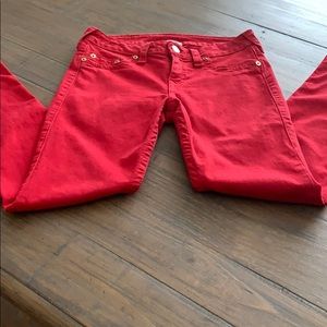 True Religion Red Jeans